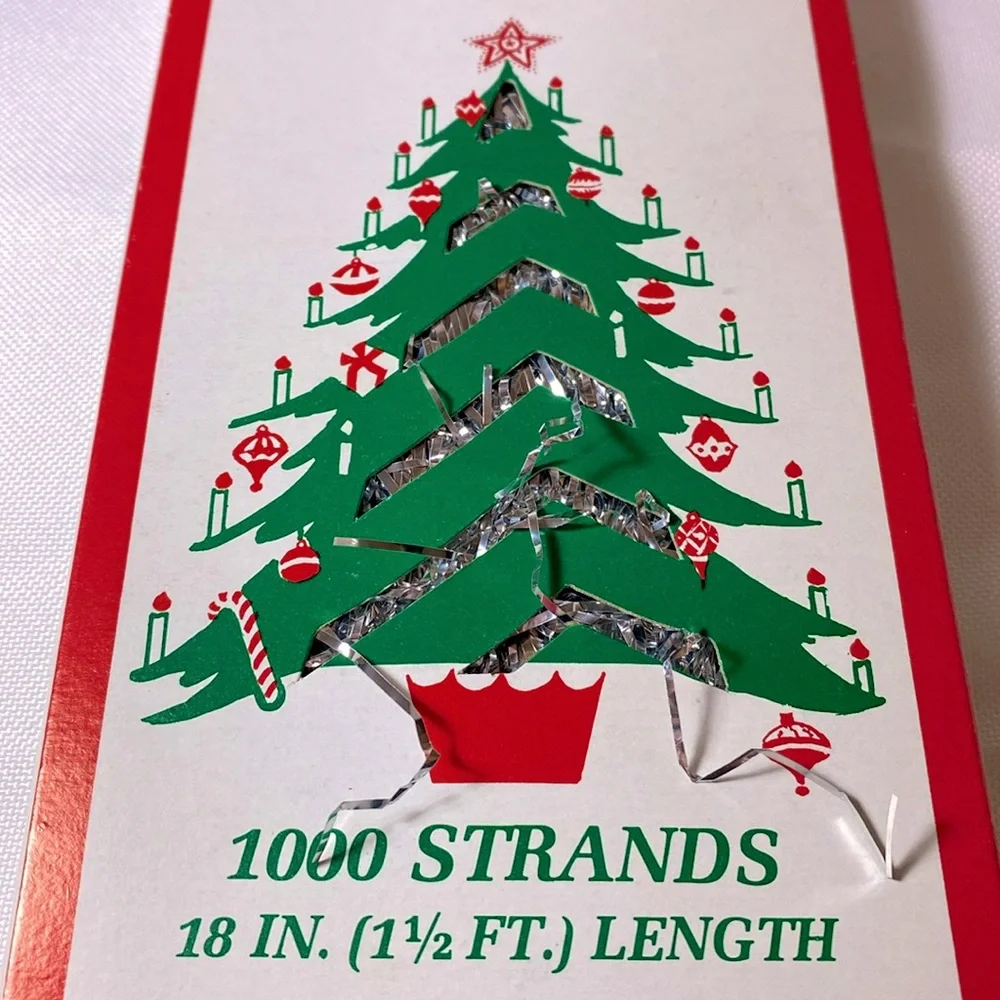 Retro Tinsel Town Vintage Christmas Tree Icicles 1000 18” Strands